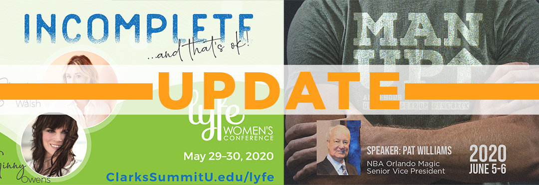 Updated Plans for LYFE and Man Up! 2020